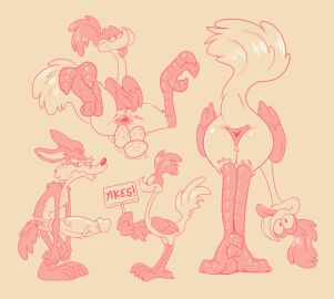 absurd_res animal_genitalia anthro avian big_dildo bird canid canine canis cloaca coyote cuculiform dildo duo egg egg_laying female feral genitals hi_res humanoid_dildo looney_tunes male mammal monochrome new_world_ground_cuckoo onihidden penis penis_dildo road_runner_(looney_tunes) roadrunner sex_toy sign strap-on strapon tongue tongue_out using_wings vein veiny_dildo warner_brothers wile_e._coyote wing_hold wings