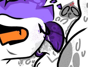 abuse abuse_of_power age_difference alpha_(uulitch) amor anthro balls beta_(uulitch) blowing blowjob body_blush bubble comic commander cum cumdrip dialog dialogue difference digital_drawing_(artwork) digital_media_(artwork) digital_painting_(artwork) dominant_female dyed_hair fangs female femboy femboy_on_female freckles freckles_on_balls freckles_on_penis fur furry half-erect heart hearts_around_head huge_balls huge_cock liquid long_tongue looking_up male monster monster_girl nervous nervous_male nose_piercing nude oc orange_eyes original original_character page_13 penis piercing precum precum_drip precum_on_penis purple_hair questionable_consent relaxed_expression relaxing romantic saliva saliva_drip saliva_on_penis saliva_on_tongue simple_background simple_shading size_difference submissive_male sucking_penis text tongue tongue_around_penis tongue_wrap tonguejob touching_balls uulitch wet wet_mouth wet_penis
