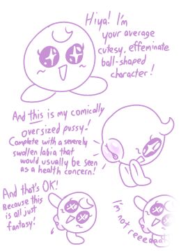 1girls ball-shaped ball_(object) black_eyes character comedy cum_drip cute dialogue effeminate feet female fictional fictional_character funny hair humor jk-kino labia mob_face original oversized_pussy pussy smiling source_request sphere_creature swollen swollen_pussy tagme text unknown_character unknown_species unrealistic vanishing waddling_head