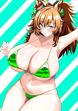 big_breasts blast_onepiece_(umamusume) breasts female swimsuit umamusume umamusume_pretty_derby