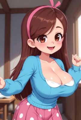 1girls ai ai_generated ai_generated_background ass beach big_ass big_booty big_breasts big_butt braces breasts breasts_out disney disney_channel female female_only flashing flashing_at_viewer flashing_breasts gigantic_breasts gravity_falls grok mabel_pines nipples seductive seductive_look seductive_smile tagme thick_thighs thighs thinfal video