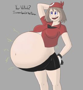 breasts female may_(pokemon) pokemon pyxxyl voltorb vore vore_belly