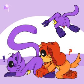 2d anthro anthro_on_anthro anthro_only canine cat catnap catnap_(poppy_playtime) critters_(poppy_playtime) dog dogday dogday_(poppy_playtime) doggy domestic_cat domestic_dog feline furry_only lemonydr0ps male male/male no_humans orange_fur orange_skin poppy_playtime poppy_playtime_(chapter_3) purple_fur purple_skin rimming sex smiling_critters sniffing_ass tagme