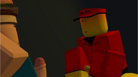 007n7_(forsaken) 2boys 3d akumainized elliot_(forsaken) elliot_(work_at_a_pizza_place) erection forsaken_(roblox) gay male roblox roblox_game robloxian work_at_a_pizza_place