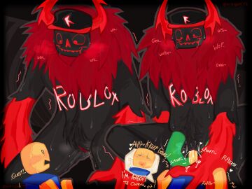 2boys blocky_body cringekys cum_in_pussy cumming cumming_while_penetrating dialogue english_text female forsaken_(roblox) guest_666 guest_666_(forsaken) male noob_(forsaken) noob_(roblox) penis pussy roblox roblox_game robloxian self_upload size_difference tagme text watermark