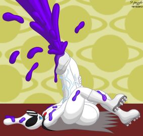 9-puzzle alien balls colored_cum cum ejaculation excessive_cum glasses huge_balls huge_penis humanoid humanoid_male humanoid_only hyper hyper_balls hyper_penis male male_only nintendo on_floor orbulon penis tagme wario_(series) warioware