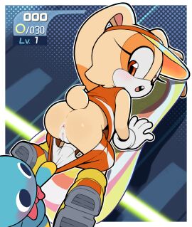 1girl 1girls 2025 all_fours alternate_costume animal_ears anthro anthro_female anthro_focus anus ass black_nose blue_body blue_skin border bottomwear bottomwear_pull bow bowtie brown_eyes brown_nose bunguy bunny bunny_girl butt chao_(sonic) cheese_the_chao clothed clothes_pull clothing cotton_tail countershade_face countershade_torso cream_the_rabbit cub digital_drawing_(artwork) digital_media_(artwork) dipstick_ears exposed exposed_ass exposed_pussy extreme_gear eyelashes facial_tuft female female_cub female_focus floppy_ears footwear fur furry furry_female gaturo genitals girly girly_girl gloves handwear headwear lagomorph leporid long_ears looking_at_pussy looking_back looking_back_at_another mammal mobian_(species) multicolored_body multicolored_ears multicolored_face multicolored_skin open_mouth orange_bottomwear orange_clothing orange_shorts orange_skin orange_tank_top orange_topwear panties panties_down panties_pull panties_pulled_down pulled_by_another pussy rabbit rabbit_ears rabbit_girl rabbit_tail scut_tail sega shoes short_tail shorts shorts_down shorts_pull shorts_pulled_down sonic_(series) sonic_riders sonic_team sonic_the_hedgehog_(series) surprised tail tan_body tan_fur tan_skin tan_tail tank_top tuft two-tone_body two-tone_ears two-tone_face two-tone_skin two_tone_body two_tone_ears two_tone_face two_tone_skin underwear underwear_down underwear_pull underwear_pulled_down url video_games visor visor_cap white_body white_border white_clothing white_countershading white_gloves white_handwear white_panties white_skin white_underwear young young_anthro young_female