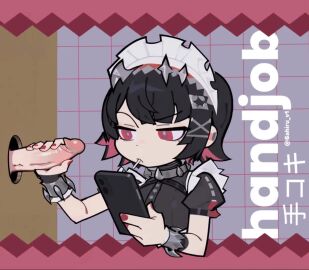 1girls 2d 6ahiru animated animation annoyed bored bored_expression clothed cock cum cum_on_breasts cum_on_clothes cum_on_face edging ejaculation ellen_joe erection femdom free_use glory_hole handjob hentai_music_video hmv holding_penis holding_phone humiliation ignoring longer_than_10_seconds loop looping_animation music on_phone orgasm orgasm_denial penis_out ruined_orgasm song tagme video zenless_zone_zero