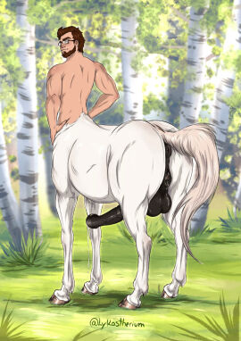 animal_genitalia_on_humanoid anus ass balls beard big_penis boner centaur cuntboy erection facial_hair full-package_cuntboy glasses herm hermaphrodite horse_anus_on_humanoid horse_pussy_on_humanoid horsecock horsecock_on_humanoid human humanoid intersex lykostherium male male_only maleherm multi_genitalia muscular muscular_maleherm nude penis pussy solo solo_focus taur toned toned_maleherm