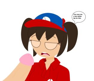 1girls clothing color edit female female_only flipline flipline_studios headband joy_(papa_louie) lifting_shirt male papa_louie penis skinny solo tagme toony video_game video_game_character video_game_franchise video_games zomi-bea