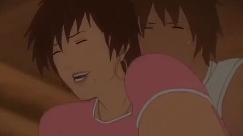 1girls 2boys 2d anal_sex animated anime bed clothed clothed_sex double_penetration erika_(gyo) female gyo_tokyo_fish_attack hentai male official_animation official_art shorter_than_30_seconds sound tagme threesome vaginal_penetration video