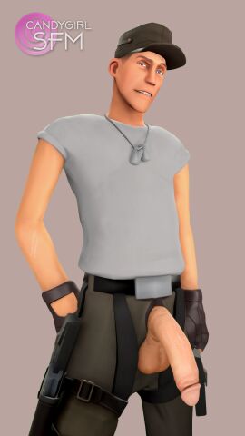 1boy 3d balls candygirlsfm gay horny_expression horny_male huge_balls huge_cock male male_only penis scout_(team_fortress_2) sfm soft_cock solo source_filmmaker team_fortress_2 zipper_down