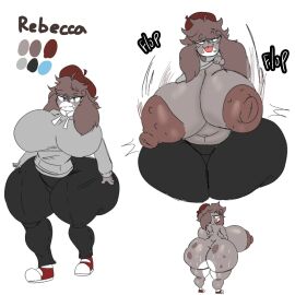 ass big_ass big_breasts breasts bubble_ass bubble_butt cleavage female furry huge_ass huge_breasts hyper lattemon nipples rebecca_(lattemon) tagme thick_thighs wide_hips