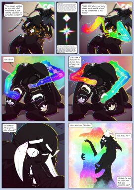 2_penises algredo_(deepfriedlasereyes) animal_genitalia animal_penis arty_(itsmemtfo4) ass bedroom black_body black_hair butt_tattoo comic deepfriedlasereyes diphallia diphallism duo exotic_gentials fellatio foreskin genitals hair hemipenes hi_res holding_penis horn hug humanoid magic male masturbation mechanical_arm multi_genitalia multi_penis nude oral original original_character original_characters penile penis penises_touching projection romantic ruly_(deepfriedlasereyes) sex sleep_sex sleeping tattoo text thick_penis uncircumcised wet_dream