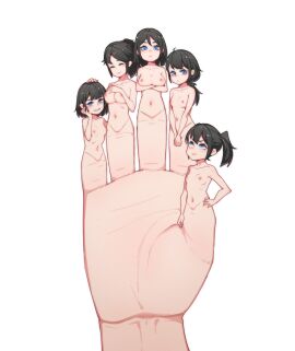 5girls body_horror conjoined female_only ksiaksi lan_mao_akko minigirl more_at_source no_genitals uncensored unusual_anatomy what wtf_is_this