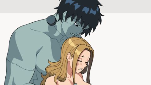 1boy 2girls animated arms_behind_back balls black_hair blonde_hair blue_body blue_skin blush breasts character_request completely_nude cunnilingus demon dubious_consent erection female female_pubic_hair frankenstein's_monster isabella_(suoiresnu) jude_(suoiresnu) larger_male licking licking_pussy long_hair male medium_breasts monster multiple_females multiple_girls navel nipples nude nude_female nude_male oral_sex original original_character penis pointy_ears pubic_hair pussy pussy_juice pussy_juice_string pussy_licking questionable_consent restrained short_hair smaller_female succubus succubus_wings suoiresnu tagme testicles threesome tongue tongue_out uncensored