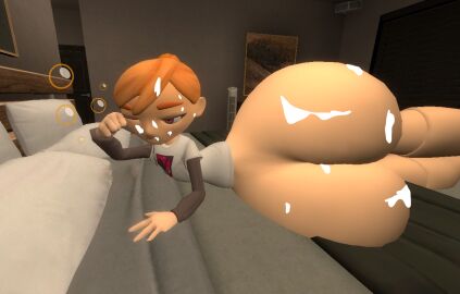 3d ass cum_on_ass cum_on_face female female_only garry's_mod gmod groggy human_meggy kaibernation meggy_spletzer sleepy smg4 tagme