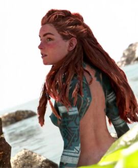 1girls ai_animation ai_generated aloy blowjob horizon_forbidden_west horizon_zero_dawn playstation tagme video