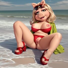 ai_generated bikini pig pussy spamela_hamderson the_muppet_show