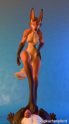 1futa 1girls 3d anthro ashley_(thinecrawler) athena_(dayumboai) athletic ballbusting balls breasts canid canine cock_and_ball_torture cock_and_balls_torture digital_media_(artwork) duo feet female foot_fetish futa/female futanari genital_torture genitals hi_res honigkuchenpferd humanoid_genitalia intersex intersex/female long_ears long_legs mammal maned_wolf nipples nude paws penis pussy size_difference small_breasts tail