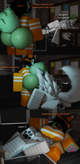 1boy 1girls 3d ass ass_grab ass_smothering ass_worship big_ass big_breasts breasts female femboy furry luvia_(mermio) male massive_ass massive_breasts mermio roblox robloxian shark_tail smothering smothering_ass tagme thick_thighs worship worshiping worshipping