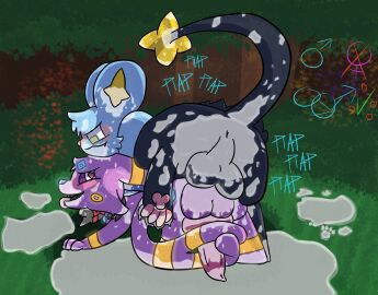 anal anal_sex ass balls blue_body blue_fur blush bodily_fluids cum cum_drip cum_in_ass cum_in_ear cum_in_mouth cum_inside cum_on_balls cum_on_body cum_on_butt cum_on_face cum_on_penis cum_on_self digital_media_(artwork) dripping duo eeveelution ejaculation english_text epicfurryname erection eric_(epicfurryname) espeon excessive_cum excessive_genital_fluids female_symbol feral fur gender_symbol generation_1_pokemon generation_2_pokemon generation_4_pokemon genital_fluids genitals green_check_mark heart_symbol hi_res hybrid hypnosis male male/male male_penetrated male_penetrating male_symbol male_symbol_penetration mammal markings mind_control nintendo nude open_mouth orgasm orientation_play penetration penile penis plap pokemon pokemon_(species) sex shinx smile straight_to_gay stripes sweat sweaty_butt symbol tail tail_markings text tongue umbreon yellow_eyes