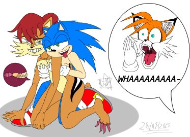 animal_humanoid anthro breast_grab breasts canid canid_humanoid canine canine_humanoid chipmunk chipmunk_humanoid clenched_teeth comedic duo eulipotyphlan eulipotyphlan_humanoid female fox fox_humanoid ground_squirrel ground_squirrel_humanoid group hand_on_breast hedgehog hedgehog_humanoid hi_res humanoid male male/female mammal mammal_humanoid miles_tails_prower penetration pussy rodent rodent_humanoid rosetta456 sally_acorn sciurid sciurid_humanoid sega sonic_(series) sonic_the_hedgehog sonic_the_hedgehog_(series) squirrel tails_the_fox teeth tongue tongue_out vaginal_penetration witness x-ray_view