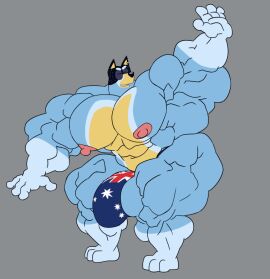 abs animated animatic anthro ass bandit bandit_heeler big_ass big_butt bluey_(series) bulge closed_eyes flaccid furry heeler high_resolution highres huge_bulge hyper hyper_muscles hyper_penis male male_only muscles muscular muscular_anthro muscular_arms muscular_ass muscular_male muscular_thighs nipples open_mouth pecs penis remert slapping slapping_ass slapping_butt solo solo_male thick_thighs what