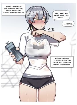 big_breasts dating kissing kissing_neck romantic secret_comics seethrough short_hair tagme tomboy tomboy_milf video voice_acted