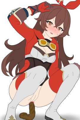 amber_(genshin_impact) bunny_ears genshin_impact scat squatting