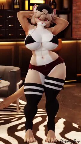 1girls 3d 3d_animation 9:16 abs animated anthro anthro_only areola_slip barefoot big_breasts big_thighs bouncing_breasts bra breasts clothed clothing dividebyzero female female_only frankie_(extremedash) fur furry furry_only hands_behind_head headwear hip_sway large_breasts legwear looking_at_viewer meme minishorts mp4 music navel red_eyes short_playtime shorter_than_30_seconds shorts solo solo_female sound tagme tail thick_thighs vertical_video video wide_hips