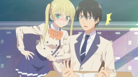 16:9 16:9_aspect_ratio angry angry_expression angry_eyes angry_face angry_look arm_on_breast arms_out arms_outstretched big_breasts blonde_hair blue_skirt bowtie breast_grab breast_squeeze breast_squish breast_torture breasts chalkboard classroom curtains desk english_audio english_dialogue english_language fhd grabbing grabbing_breasts green_eyes grey_hair grip gripping_breasts hand_on_breast hd hd_(traditional) hoshizaki_rika huge_breasts kanojo_mo_kanojo kiryuu_shino large_breasts mp4 mukai_naoya open_wide orange_bowtie purple_bowtie purple_eyes red_bowtie red_eyes red_hair saki_saki school school_skirt school_uniform schoolgirl schoolgirl_uniform silver_hair skirt sound spread_arms spreading_arms squeezing squeezing_breast swirly_eyes tagme tie twintails uniform video white_hair window wink