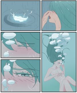 1girls female marima666_(artist) tagme underwater