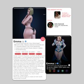 1girls 3d breeding_app breeding_request dating_app emma_frost emma_frost_(marvel_rivals) female female_only marvel marvel_comics marvel_rivals message_feed mutant_(marvel) profile_picture shodanarshie x-men