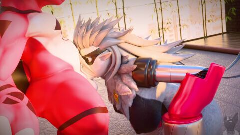 16:9 2025 3_fingers 3d_(artwork) 3d_animation animated anthro anthro_on_anthro anthro_penetrated anthro_penetrating anthro_penetrating_anthro ass balls bandai_namco big_butt big_penis black_body black_eyes black_mask black_nipples black_scales bodily_fluids bouncing_breasts bouncing_butt breasts chocoscorner_(modeler) claws crouching cum cum_drip cum_from_mouth cum_in_mouth cum_inside cum_on_balls cum_on_face cum_splatter deep_throat digimon digimon_(species) digital_media_(artwork) dripping duo erection fellatio female female_penetrated finger_claws fingers fur genital_fluids genitals grey_body grey_fur grey_hair guilmon hair hands_on_knees hands_on_legs hi_res hiddenmask18_(modeler) huge_filesize interspecies leaking_cum leaning leaning_forward long_playtime looking_pleasured male male/female male_penetrating male_penetrating_female multiple_angles nipples opennsfwsp_(va) oral oral_penetration orgasm penetration penile penile_penetration penis penis_in_mouth red_body red_claws red_scales scales scalie sex sharp_teeth sound sound_effects tagme tail teeth thick_thighs tongue twitchyanimation video voice_acted white_balls white_body white_claws white_penis white_scales widescreen wolvermon