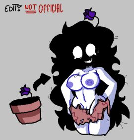 1girls 2d :d arcaned_roses before_and_after black_hair breasts edit edited female female_only flower flower_in_hair long_hair messy_hair potted_plant pottery pussy rose_(roses_arcaned) roses_arcaned solo tagme white_body