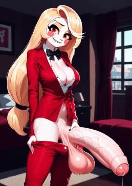 1futa ai_generated animated balls big_areola big_balls big_breasts big_cock big_penis big_testicles blonde_hair breasts charlie_morningstar_(hazbin_hotel) clothed clothing cum cumshot dickgirl ejaculating_cum ejaculation erect_penis erection futa_only futanari futanurse hazbin_hotel huge_balls huge_breasts huge_cock huge_testicles intersex large_areolae large_balls large_breasts large_penis large_testicles light-skinned_futa light_skin long_hair long_penis penis red_eyes scrotum solo solo_futa tagme testicles uncensored veiny_penis video