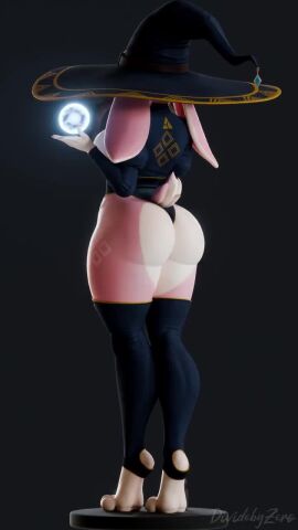 3d 9:16 anthro big_ass big_breasts breasts bubble_butt cleavage dividebyzero female furry furry_female huge_ass large_breasts leotard longer_than_10_seconds magic shorter_than_30_seconds staff standing stirrup_legwear strapless strapless_leotard tagme thick_thighs thighhighs turntable_(animation) vertical_video video wide_hips witch_hat