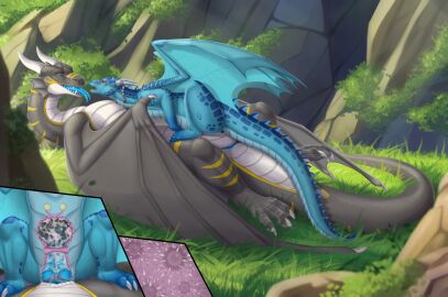 big_dom_small_sub bodily_fluids cowgirl_position cum cum_in_vagina cum_inside cutaway diaphallism diphallia diphallism dominant double_penetration dragon duo european_mythology female feral fridaflame from_front_position genital_fluids genitals hi_res impregnation internal looking_pleasured male male/female miriizah multi_genitalia multi_penis mythological_creature mythological_scalie mythology on_bottom on_top penetration penile_spines penis prehensile_penis pussy ridiculous_fit scalie sex size_difference tail_anus tongue tongue_out vaginal_penetration western_dragon wyvern zyristra