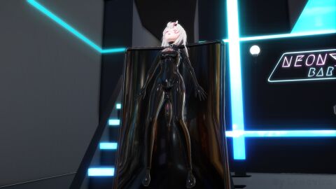 16:9 1girls 2020s 2024 3d 3d_(artwork) 5_fingers black_bodysuit black_clothing black_latex bodysuit bondage breasts cameltoe climax climaxing clothing english_text eyes female female_focus female_only femsub hair hi_res hololive hololive_gen_2 hololive_japan human human_only indoors latex latex_clothing latex_suit lenovira1 looking_pleasured mikumikudance mmd nakiri_ayame open_eyes open_mouth orgasm page_36 png pussy red_eyes solo standing stuck teeth text tight_clothing trapped vacuum_bed vacuum_cube vibrator vibrator_on_pussy vibrator_under_clothes video_at_source virtual_youtuber vtuber white_hair wireless_vibrator