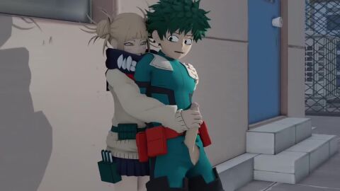 1boy1girl boku_no_hero_academia handjob izuku_midoriya masturbation my_hero_academia straight tagme toga_himiko video