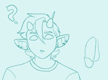 alien animated balls bodily_fluids drooling duo ear_penetration ear_piercing ear_ring erection flaccid genitals horn humanoid humanoid_genitalia humanoid_penis male male/male penetration penis piercing ring_piercing saliva short_horn short_playtime small_horn solo_focus xephiarnos