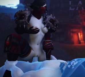 1boy 1girls 3d animated black_hair blizzard_entertainment cowgirl_position cum cum_in_pussy cum_inside female human human_(world_of_warcraft) light-skinned_female light_skin lucionart male sex sound tagme vaginal_penetration vaginal_sex vanessa_vancleef video warcraft world_of_warcraft