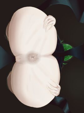 anus anus_focus anus_peek artist_request ass ass_focus bottomless clothed female green_hair one-punch_man presenting_anus presenting_pussy pussy pussy_peek solo solo_female spreading_ass tagme tagme_(artist) tatsumaki