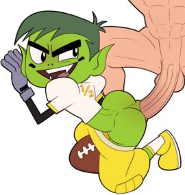 2boys abs all_fours american_football american_football_uniform anal anal_penetration anal_sex anal_tugging ass bara beast_boy beast_boy_(teen_titans_go!) big_penis bottomwear bubble_ass bubble_butt cartoon_network dc dc_comics dick_grayson doggy_style evil_grin face_paint football_uniform footwear garfield_logan gay gay_anal gay_sex gloves green_body green_hair green_skin handwear human_on_humanoid human_penetrating human_penetrating_humanoid humanoid humanoid_penetrated interspecies iyumiblue large_penis light-skinned_male light_skin long_penis long_sleeves looking_at_partner looking_back male male/male male_on_male male_only medium_ass medium_butt mostly_clothed muscular muscular_male open_mouth pants pants_around_thighs pants_down partially_clothed penis pointy_ears robin_(dc) robin_(dick_grayson) robin_(teen_titans) robin_(teen_titans_go!) sharp_teeth shirt shoes short_hair smile smiling smiling_at_partner spiky_hair teen_titans teen_titans_go transparent_background veiny_penis warner_bros warner_brothers white_outline yaoi yellow_bottomwear yellow_footwear yellow_pants yellow_shoes