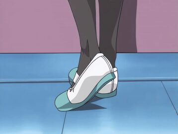 00s 1girls 2001 animal_ears animated bible_black bible_black_night_of_the_walpulgiss blue_eyes bunny_ears female green_hair ito_mika long_hair necktie rabbit_ears red_skirt school_uniform shoes skirt tagme thighhighs zettai_ryouiki