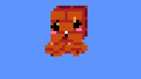 animate_inanimate animated breasts breasts_out brick_block cecebell mario mario_(series) nintendo pixel_art sound super_mario_bros._(nes) tagme video