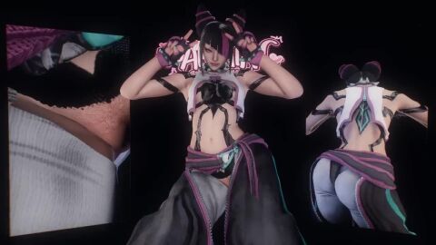 3d animated clothed_sex cowgirl_position cum_in_pussy juri_han street_fighter street_fighter_6 tagme video virt-a-mate virtamate