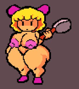 1girls 2024 adult_woman aged_up areolae artist_request ass ass_focus beady_eyes big_ass blonde_hair breasts chubby_female curvy earthbound earthbound_(series) female female_only frying_pan giant_breasts gigantic_ass gigantic_breasts huge_ass human looking_at_viewer mother_(series) neutral_expression nipples paula_jones paula_polestar shoes simple_background sprite_art standing thick_ass thick_thighs voluptuous_female