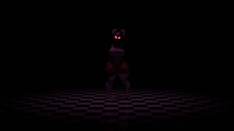 3d clothed costume female five_nights_at_freddy's posing rainbowcup27 solo vanny_(fnaf)